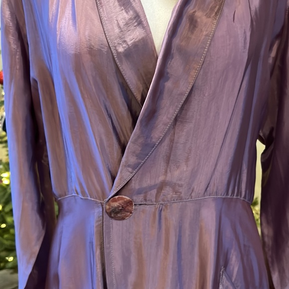 Lavender Silk Wrap Jacket/Dress Full Length - Picture 4 of 16
